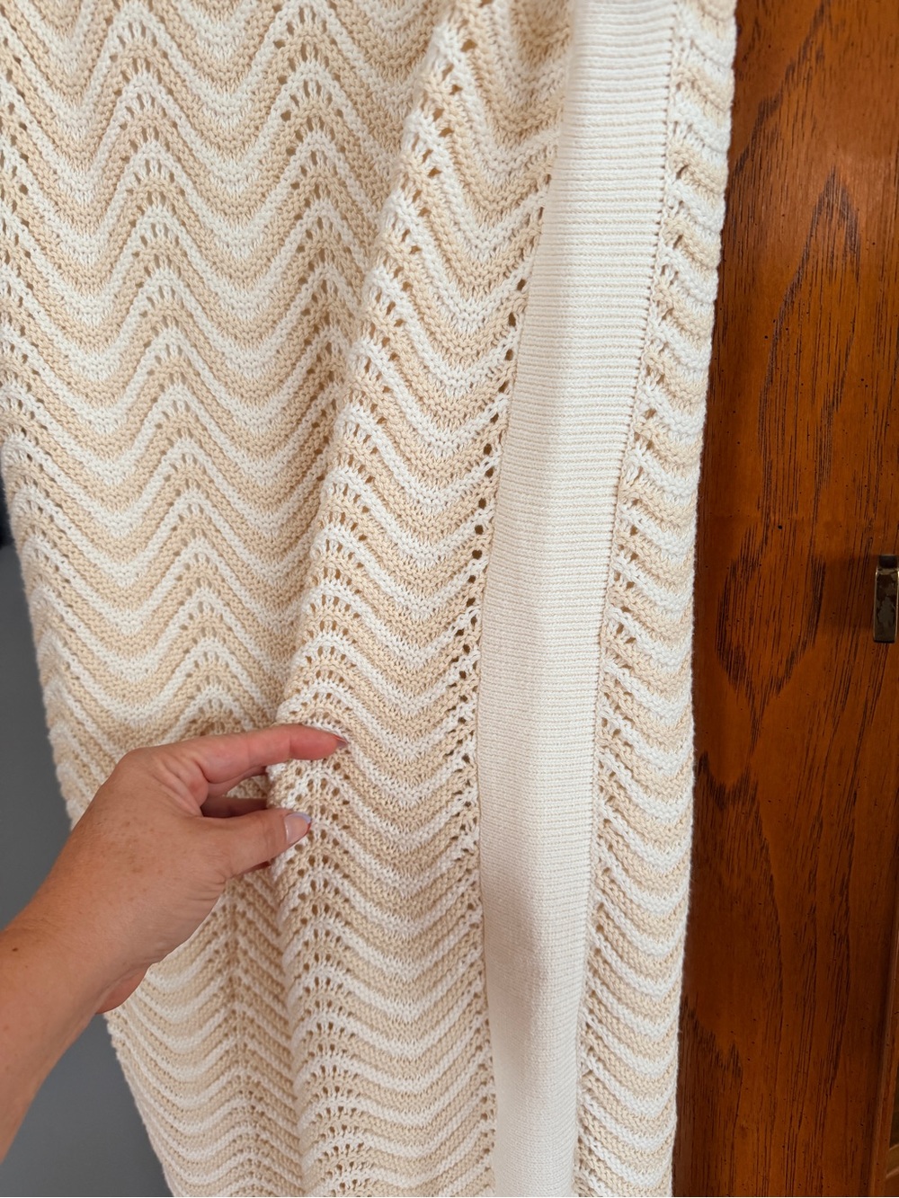 Evereve Crochet A-Line Sleeveless Dress in Cream - Picture 7 of 9